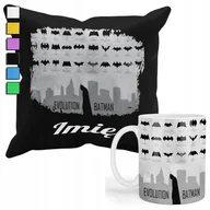 Gadżety dla niej i dla niego - ZESTAW KUBEK + POSZEWKA Z NADRUKIEM-DLA FANA PREZENT BATMAN BOHATER +IMIĘ - miniaturka - grafika 1