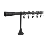 Karnisze - Karnisz pojedynczy VICTORIA 200 cm 19 mm czarny TUBO - miniaturka - grafika 1