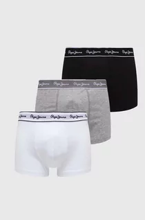 Majtki męskie - Pepe Jeans bokserki 3-pack męskie kolor szary - grafika 1