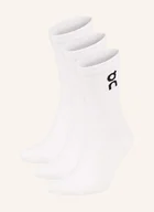 Skarpetki damskie - On Skarpety Sportowe Logo Sock High, 3 Pary weiss - miniaturka - grafika 1