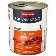 Mokra karma dla psów - Animonda Grancarno Junior Huhn Kaninchen Kurczak + Królik Puszka 800G - miniaturka - grafika 1