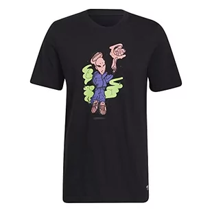 adidas Męski T-shirt Stokd Tee Alien T-Shirt, czarny, L - Koszulki męskie - miniaturka - grafika 1