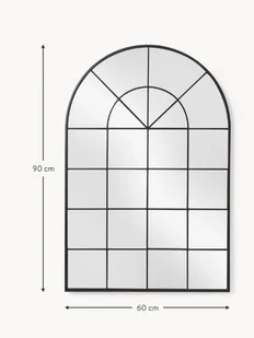 Lustro ścienne z metalową ramą Clarita witraż lustro okno Westwing - Lustra - miniaturka - grafika 1
