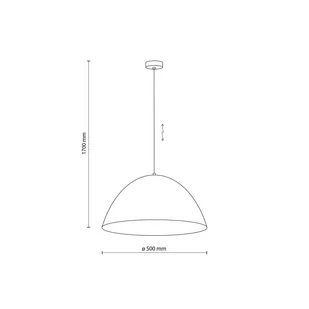 Kopułowa, brązowa lampa wisząca do kuchni TK 4509 z serii FARO - Lampy sufitowe - miniaturka - grafika 3