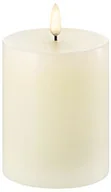 Świece - Uyuni - Świeca Słupkowa LED Ivory 7,8 x 10 cm Uyuni Lighting - miniaturka - grafika 1