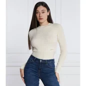 Swetry damskie - GUESS Sweter | Slim Fit | z dodatkiem wełny - miniaturka - grafika 1