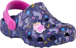 Coqui Dziecięce chodaki sandały klapki Coqui Little Frog rozmiar 31/32 - Buty dla dziewczynek - miniaturka - grafika 1