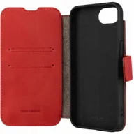 Etui i futerały do telefonów - Fixed Etui zamykane z naturalnej skóry ProFit do iPhone 16e, czerwone - miniaturka - grafika 1