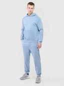 Spodnie sportowe męskie - Męskie spodnie dresowe Outhorn OTHWAW24TTROM1220 - niebieskie - miniaturka - grafika 1