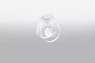 Lampy sufitowe - Sollux Lighting Plafon TULOS biały - miniaturka - grafika 1
