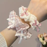 Ozdoby do włosów - TEMU 2 szt. [Wysokiej Jakości Gumka do Włosów] Słodka Księżniczka Styl Kokarda Gumka do Włosów Uniwersalna Modna Opaska na Koński Ogon - miniaturka - grafika 1