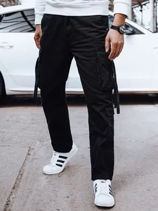 Spodnie męskie bojówki czarne Dstreet UX4325-28/42 - Spodnie męskie - miniaturka - grafika 1