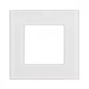Maclean Szklana ramka pojedyncza MCE730W Biała - Żarówki LED - miniaturka - grafika 1