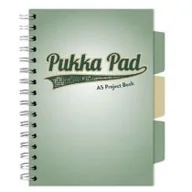 Zeszyty szkolne - Kołozeszyt Pukka Pad A5 Project Book Sage kratka - miniaturka - grafika 1