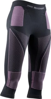 Spodnie damskie - X-Bionic damskie spodnie Energy Accumulator 4.0 3/4 szary Charcoal/Magnolia S - grafika 1