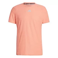 Koszulki męskie - adidas Koszulka męska (Short Sleeve) X-City Heat Tee, Coral Fusion, IB7381, S - miniaturka - grafika 1