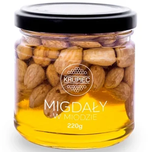 Migdały w miodzie Krupiec 220g - Miód - miniaturka - grafika 1