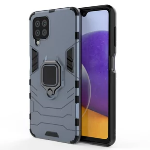 Ring Armor pancerne hybrydowe etui pokrowiec + magnetyczny uchwyt Samsung Galaxy A22 4G niebieski - Etui i futerały do telefonów - miniaturka - grafika 1
