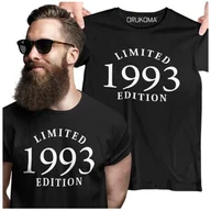 Gadżety dla niej i dla niego - Koszulka na 30 lat urodziny trzydziestkę prezent na urodziny z napisem 1993 Limited Edition - miniaturka - grafika 1