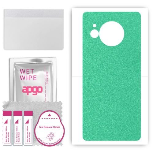 folia naklejka skórka strukturalna na TYŁ do Sharp Aquos Sense8 SH-54D - Seledynowy Pastel Matowy - apgo SKINS