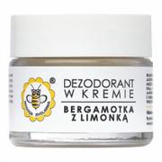 Dezodoranty i antyperspiranty unisex - Miodowa Mydlarnia Dezodorant w kremie Bergamotka z limonką 55 g - miniaturka - grafika 1