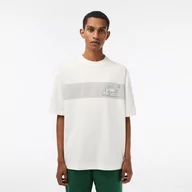 Koszulki męskie - Lacoste męski T-shirt z tenisowym nadrukiem Loose Fit - miniaturka - grafika 1