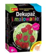 Zabawki kreatywne - Dekupaż i malowanie Czerwone tulipany - miniaturka - grafika 1