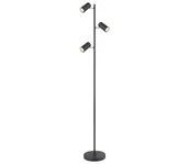 Lampy stojące - Globo 57910SB - Lampa podłogowa ROBBY 3xGU10/5W/230V czarna - miniaturka - grafika 1
