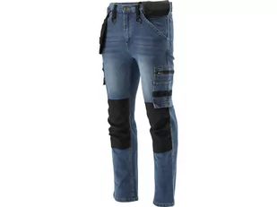 SPODNIE ROBOCZE MONTERSKIE STRETCH JEANS DARK BLUE ROZM. XL - Odzież robocza - miniaturka - grafika 2