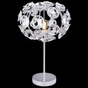 Lampy stojące - Stojąca LAMPA stołowa LUGGO 51500T Globo biurkowa LAMPKA dekoracyjna glamour chromowana - miniaturka - grafika 1