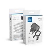 Akcesoria do tabletów i e-booków - OEM ŁADOWARKA SIECIOWA (AC) USB (max 2A) + kabel micro USB BLUE STAR - miniaturka - grafika 1