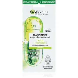 Garnier Ampułka Detoksująca W Masce Na Tkaninie - Maseczki do twarzy - miniaturka - grafika 1