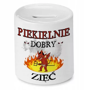 Skarbonka Dla Zięcia na Urodziny Imieniny Prezent z Nadrukiem ze Zdjęciem - Skarbonki - miniaturka - grafika 1