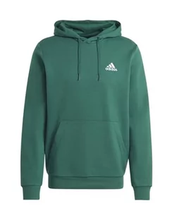 adidas Essentials męska bluza polarowa z kapturem, Zielony (Collegiate Green), M - Bluzy męskie - miniaturka - grafika 1