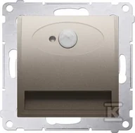Gniazdka elektryczne - Kontakt Simon Simon 54 Premium Oprawa oświetleniowa LED brąz mat. z czujnikiem , 230 V AC, 1.4 W, 5900 K DOSCA.01/44 DOSCA.01/44 - miniaturka - grafika 1