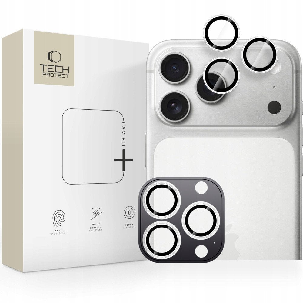 OSŁONA APARATU TECH-PROTECT CAMRING FIT+ IPHONE 14 PRO / MAX / 15 PRO / MAX / 16 PRO / MAX / 17 PRO / MAX SILVER