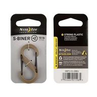 Sprzęt wspinaczkowy - Nite Ize - S-Biner #2 Plastic Black Gate - Coyote - SBP2-03-28BG - miniaturka - grafika 1