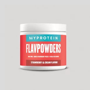 FlavPowders - 65servings - Strawberry and Cream - Witaminy i minerały dla sportowców - miniaturka - grafika 1