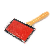 Szczotki i furminatory - Szczotka w metalowej oprawie jednostronna rozmiar L igły metalowe Dingo - miniaturka - grafika 1