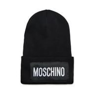 Czapki damskie - Moschino Czapka z dodatkiem wełny - miniaturka - grafika 1