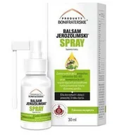 Żele i maści lecznicze - Produkty Bonifraterskie Balsam Jerozolimski Spray 30 ml z propolisem BF0863 - miniaturka - grafika 1