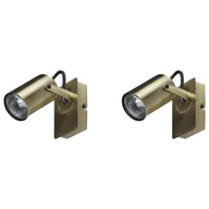 Lampy ścienne - Zestaw Dwóch Lamp Ściennych Mosiężnych Klip - miniaturka - grafika 1
