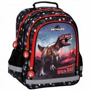 Plecaki szkolne i tornistry - Plecak szkolny dla chłopca czarny PakaNiemowlaka dinozaury wielokomorowy - miniaturka - grafika 1
