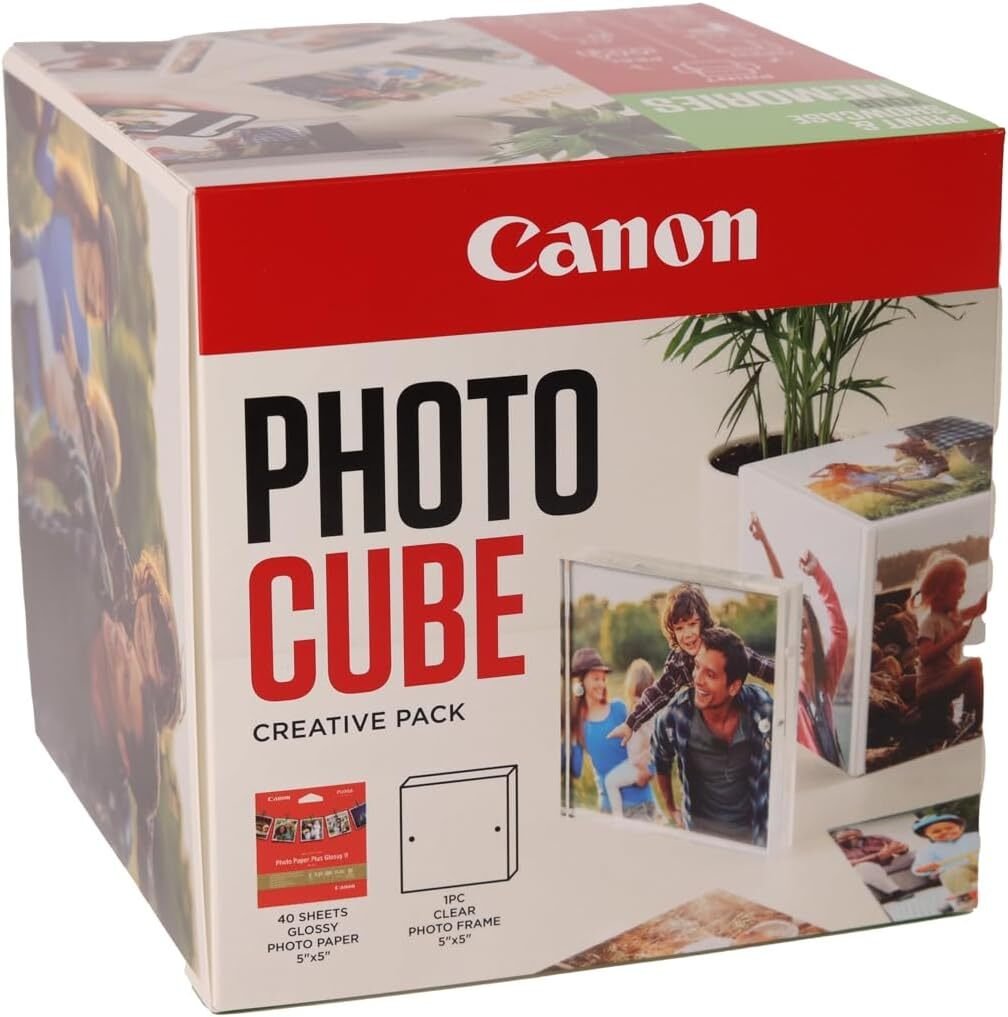 Canon PP-201 13x13 cm Photo Cube Creative Pack Biały Różowy 40 Sh.