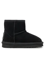 Buty dla dziewczynek - Mjuka Śniegowce Yukon NYUKO201Q Czarny - miniaturka - grafika 1