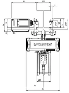 Elektryczna wciągarka łańcuchowa hakowa z elektrycznym wózkiem (udźwig: 1000 kg, wysokość podnoszenia: 6 m, szerokość profilu: 58-200 mm) 33981651 - Wciągarki - miniaturka - grafika 3