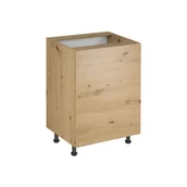 Szafki kuchenne - Szafka Dolna Stojąca 1 Drzwi D60-P/L Langen Gała Meble Dąb Artisan, Brak - System Push to Open - miniaturka - grafika 1