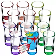 Kubki - KADAX Kieliszki do wódki 28ml 12szt. 4134 KOLOROWE SHOTY DO WÓDKI LIKIER WHISKY BURBON GIN KONIAK - miniaturka - grafika 1