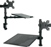 Uchwyty do monitorów - HDWR Uchwyt do laptopa mocowany do biurka, HDWR SolidHand-L01 - miniaturka - grafika 1