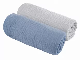 Pieluszka Muślinowa Bawełniana 2-Pak: Grey/Petrol Sleepee - Pieluchy - miniaturka - grafika 1